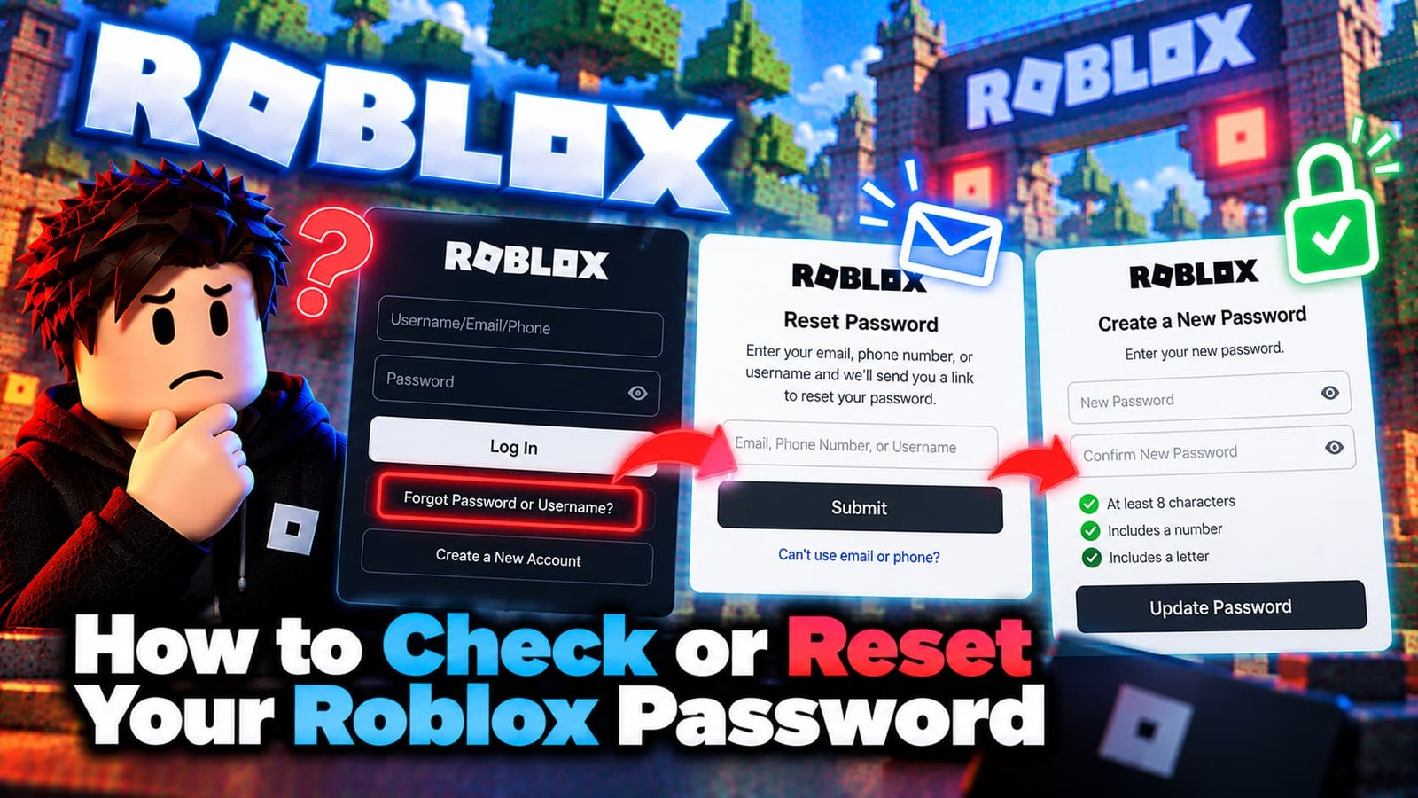 How to Check or Reset Your Roblox Password