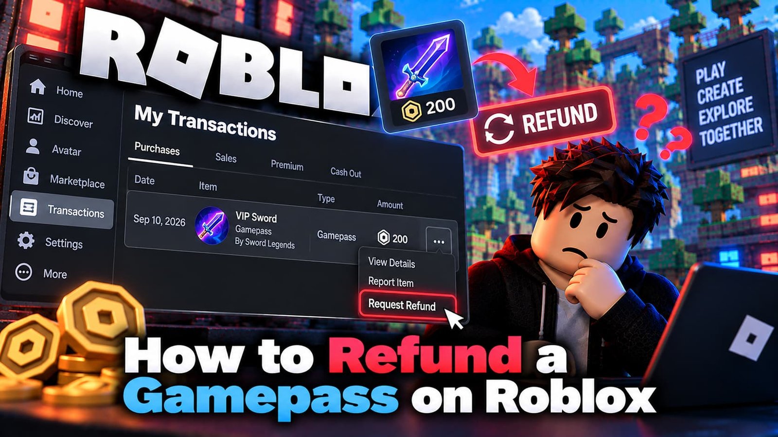 How to Refund a Gamepass on Roblox