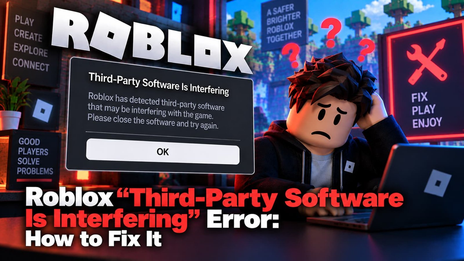 Roblox Third-Party Software Is Interfering Error How to Fix It